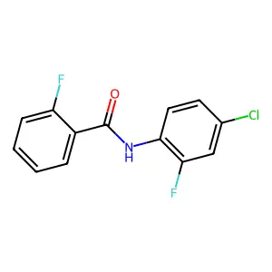 N-(4-chloro-2-fluorophenyl)-2-fluorobenzamide structure