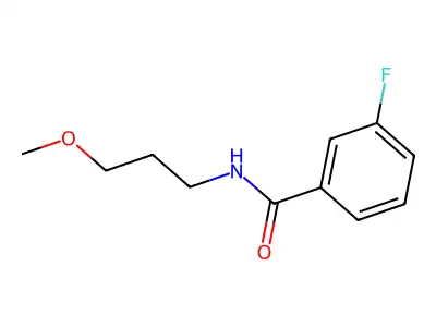 3-fluoro-N-(3-methoxypropyl)benzamide structure