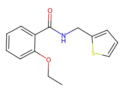 2-ethoxy-N-(thiophen-2-ylmethyl)benzamide structure