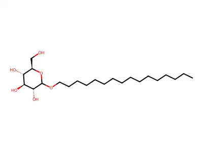 Hexadecyl hexopyranoside structure