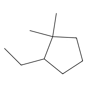 2-Ethyl-1,1-dimethylcyclopentane structure