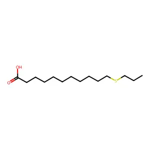 11-Propylsulfanylundecanoic acid structure