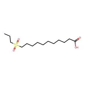 11-Propylsulfonylundecanoic acid structure