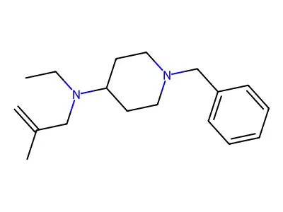 1-benzyl-N-ethyl-N-(2-methylprop-2-enyl)piperidin-4-amine structure
