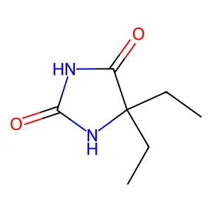 5,5-Diethylhydantoin structure