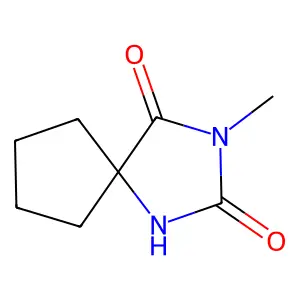 3-Methyl-1,3-diazaspiro[4.4]nonane-2,4-dione structure