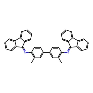 N-[4-[4-(fluoren-9-ylideneamino)-3-methylphenyl]-2-methylphenyl]fluoren-9-imine structure