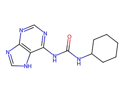 1-cyclohexyl-3-(5H-purin-6-yl)urea structure