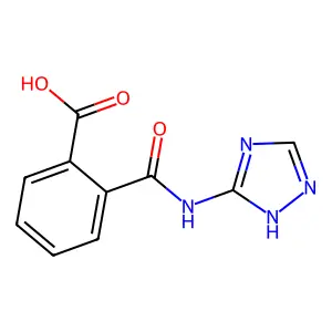 2-[(1H-1,2,4-Triazol-5-ylamino)carbonyl]benzoic acid structure