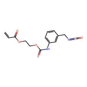 2-Propenoic acid, 2-((((3-isocyanatomethylphenyl)amino)carbonyl)oxy)ethyl ester structure