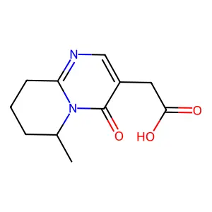 6,7,8,9-Tetrahydro-6-methyl-4-oxo-4H-pyrido[1,2-a]pyrimidine-3-acetic acid structure