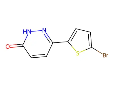 6-(5-Bromothiophen-2-yl)-2,3-dihydropyridazin-3-one structure