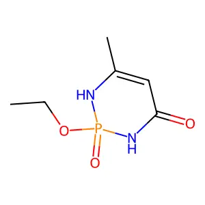 2-Ethoxy-6-methyl-2-oxo-1,3-dihydro-1,3,2lambda5-diazaphosphinin-4-one structure