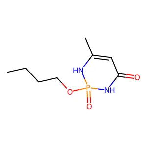 2-Butoxy-6-methyl-2-oxo-1,3-dihydro-1,3,2lambda5-diazaphosphinin-4-one structure