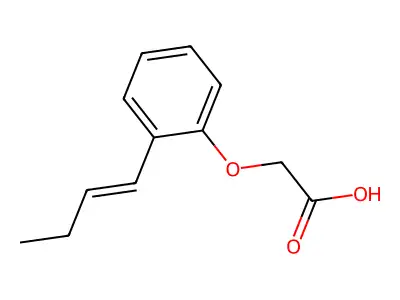 Acetic acid, (o-1-butenylphenoxy)- structure