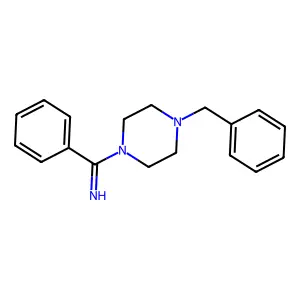 (4-Benzylpiperazin-1-yl)phenylmethanimine structure