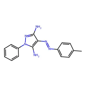 3-amino-5-imino-1-phenyl-1,5-dihydro-4H-pyrazol-4-one (4-methylphenyl)hydrazone structure