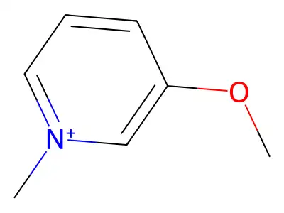 Pyridinium, 3-methoxy-1-methyl- structure