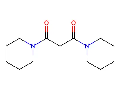 1,3-Di(piperidin-1-yl)propane-1,3-dione structure
