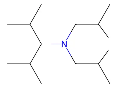 N-(1-Isopropyl-2-methylpropyl)diisobutylamine structure