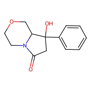 8-Hydroxy-8-phenyl-hexahydro-pyrrolo[2,1-c][1,4]oxazin-6-one structure