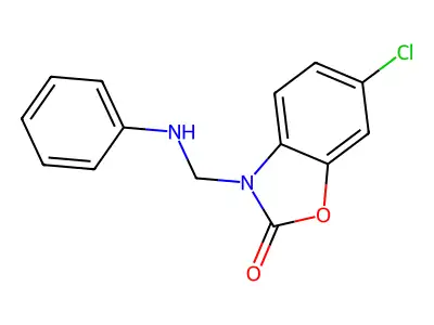 6-Chloro-3-[(phenylamino)methyl]-2(3H)-benzoxazolone structure
