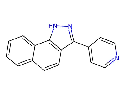 3-(Pyridin-4-yl)-2H-benzo[g]indazole structure