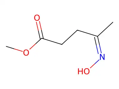methyl (4E)-4-hydroxyiminopentanoate structure