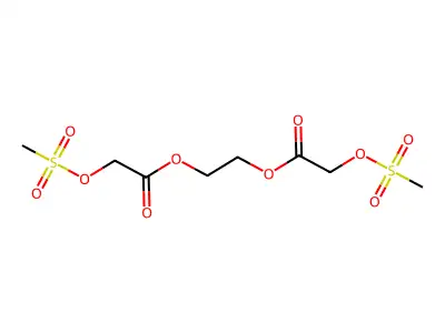 2-(2-Methylsulfonyloxyacetyl)oxyethyl 2-methylsulfonyloxyacetate structure