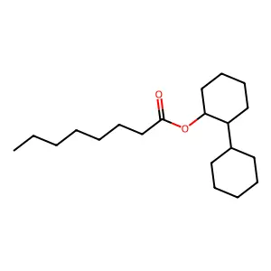 (2-Cyclohexylcyclohexyl) octanoate structure