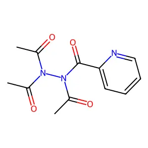 n,n',n'-Triacetylpyridine-2-carbohydrazide structure