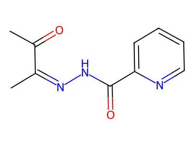 N-(3-oxobutan-2-ylideneamino)pyridine-2-carboxamide structure