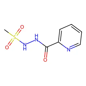 N-(Methanesulfonyl)pyridine-2-carbohydrazonic acid structure
