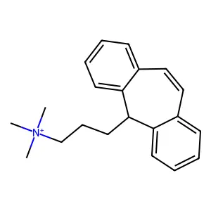 5H-Dibenzo(a,d)cycloheptene-5-propanaminium, N,N,N-trimethyl- structure