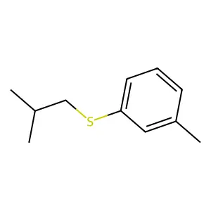 1-Methyl-3-((2-methylpropyl)thio)benzene structure