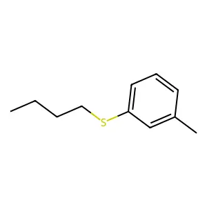 1-(Butylthio)-3-methylbenzene structure