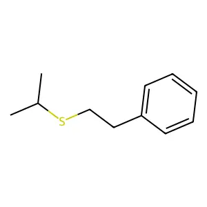 Benzene, (2-((1-methylethyl)thio)ethyl)- structure