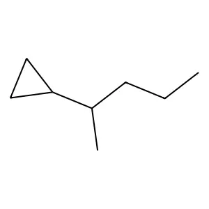 (1-Methylbutyl)cyclopropane structure