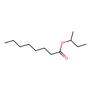 Sec-butyl octanoate structure