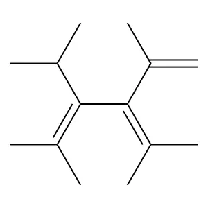 1,4-Hexadiene, 2,5-dimethyl-4-(1-methylethyl)-3-(1-methylethylidene)- structure