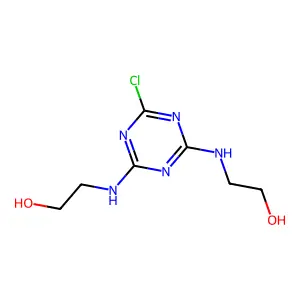 2,2'-((6-Chloro-1,3,5-triazine-2,4-diyl)diimino)bisethanol structure