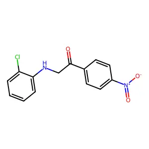 Ethanone, 2-[(2-chlorophenyl)amino]-1-(4-nitrophenyl)- structure