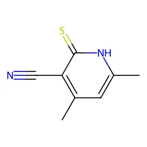 2-Mercapto-4,6-dimethylnicotinonitrile structure
