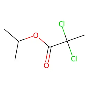 Isopropyl alpha,alpha-dichloropropionate structure