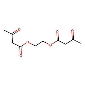 Ethylene glycol diacetoacetate structure