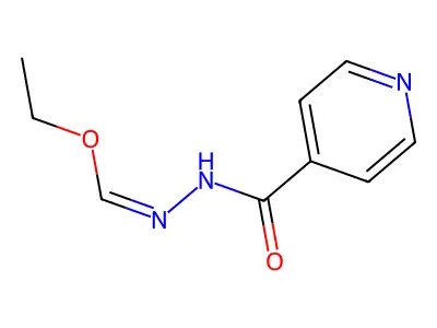 ethyl N-(pyridine-4-carbonyl)methanehydrazonate structure