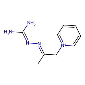 2-(1-Pyridin-1-ium-1-ylpropan-2-ylideneamino)guanidine structure