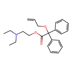 2-(Diethylamino)ethyl diphenyl[(prop-2-en-1-yl)oxy]acetate structure