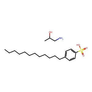 Benzenesulfonic acid, 4-dodecyl-, compd. with 1-amino-2-propanol (1:1) structure