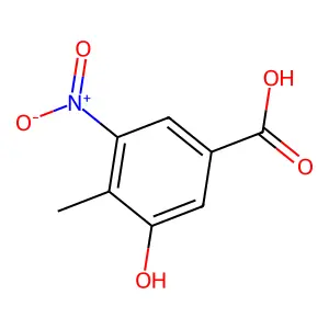 3-Hydroxy-4-methyl-5-nitrobenzoic acid structure